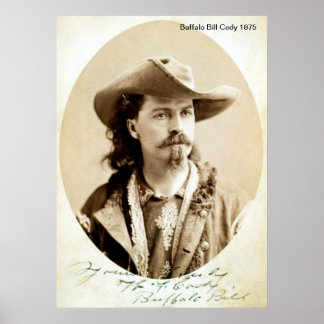 Buffalo Bill Cody 1875 Skriv ut Poster