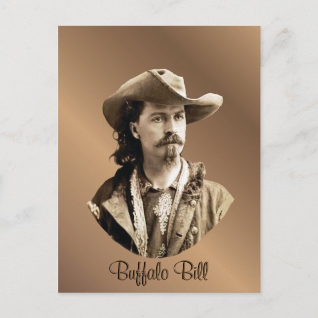 Buffalo Bill Cody 1875 Vykort (Framsida)