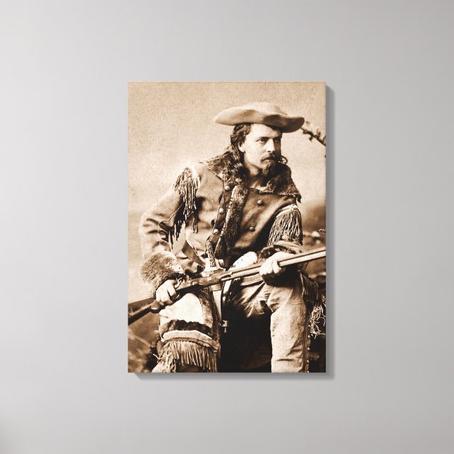 Buffalo Bill Cody - Circa 1880 Canvastryck (Framsida)