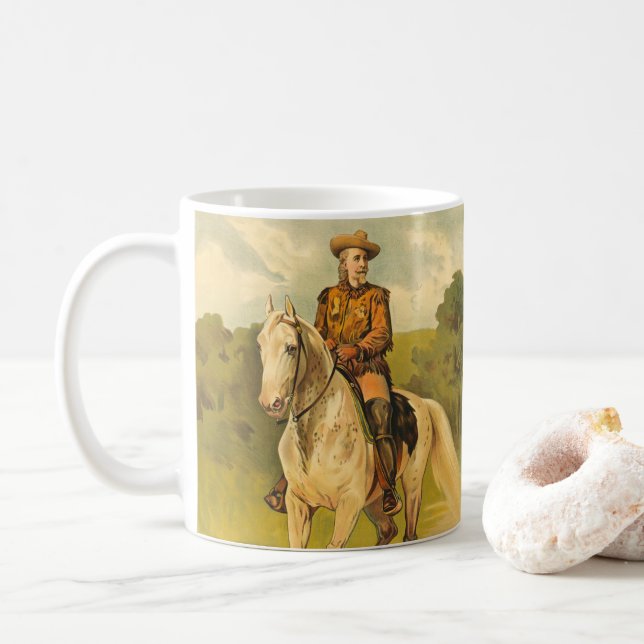 Buffalo Bill Cody på Horse Kaffemugg (Med munk)