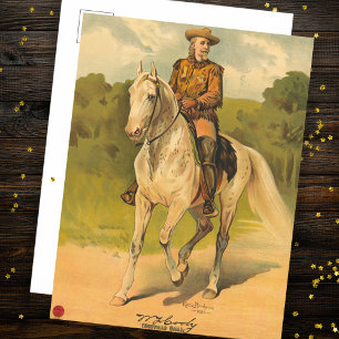 Buffalo Bill Cody till häst Vykort