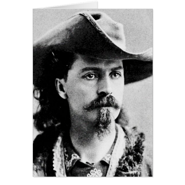 Buffalo Bill Cody Westernare scout Vilda western S Hälsningskort (Framsidan)