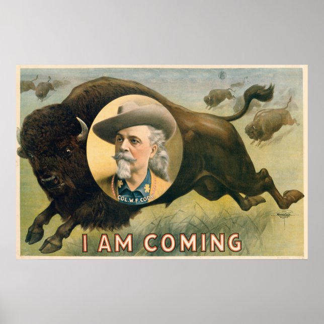 Buffalo Bill Cody's Vilda western Show - Circa 190 Poster (Framsidan)