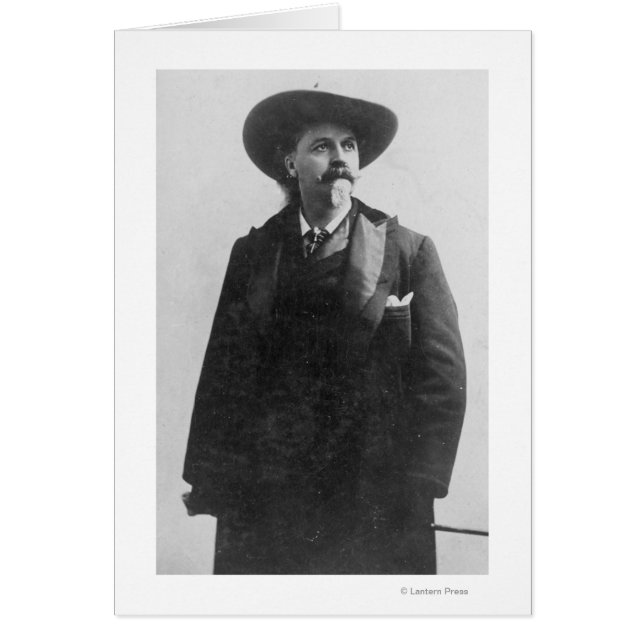 Buffalo Bill Porträtt Hälsningskort (Framsidan)