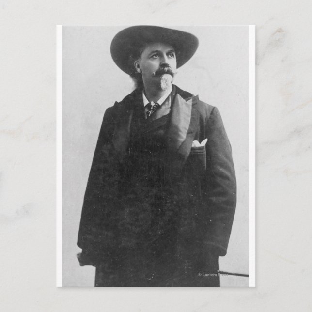 Buffalo Bill Porträtt Vykort (Framsida)