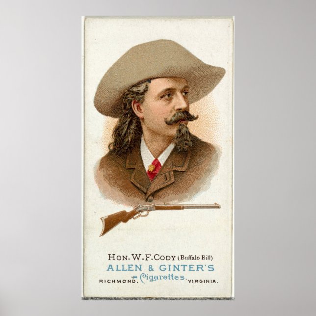 Buffalo Bill Rifle Shooter 1887 Poster (Framsidan)