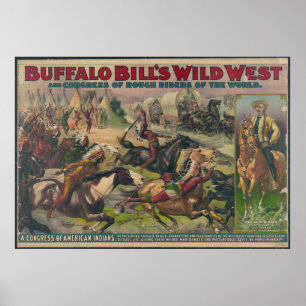 Buffalo Bill Vilda western Poster