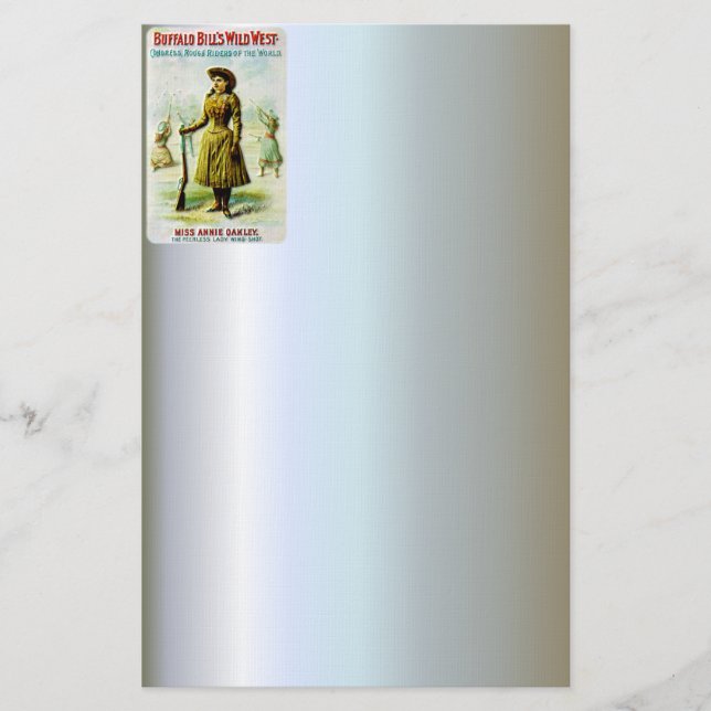 Buffalo Bill Vilda western Poster Annie Oakley Brevpapper (Framsida)