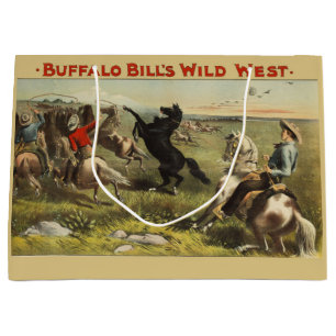 Buffalo Bill Wild West Cowboy Häst Affisch