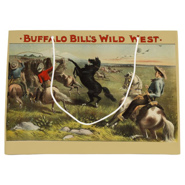 Buffalo Bill Wild West Cowboy Häst Affisch (Framsidan)