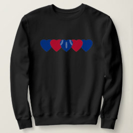 Buffalo Bills Heart Football Mörk T Shirt