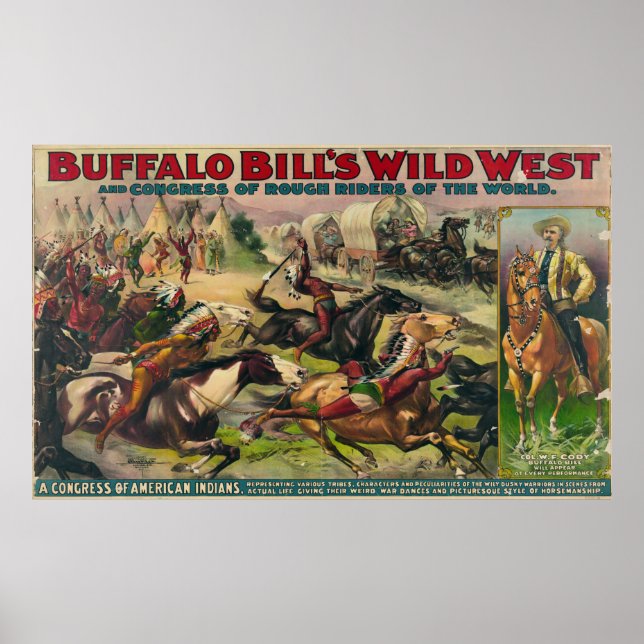 Buffalo Bill's Vilda western [1899] Poster (Framsidan)
