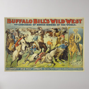Buffalo Bill's Vilda western Cowboys Poster