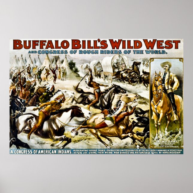 Buffalo Bill's Vilda western - Indianernas kongres Poster (Framsidan)