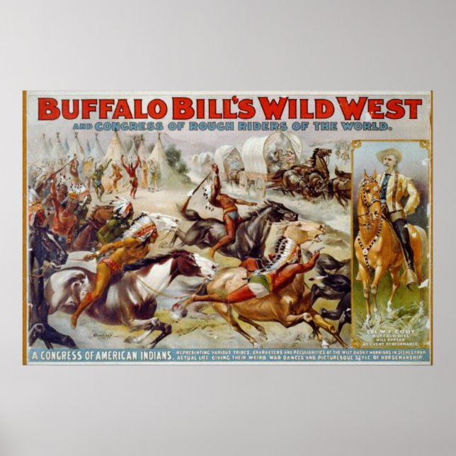 Buffalo Bill's Vilda western Poster (Framsidan)