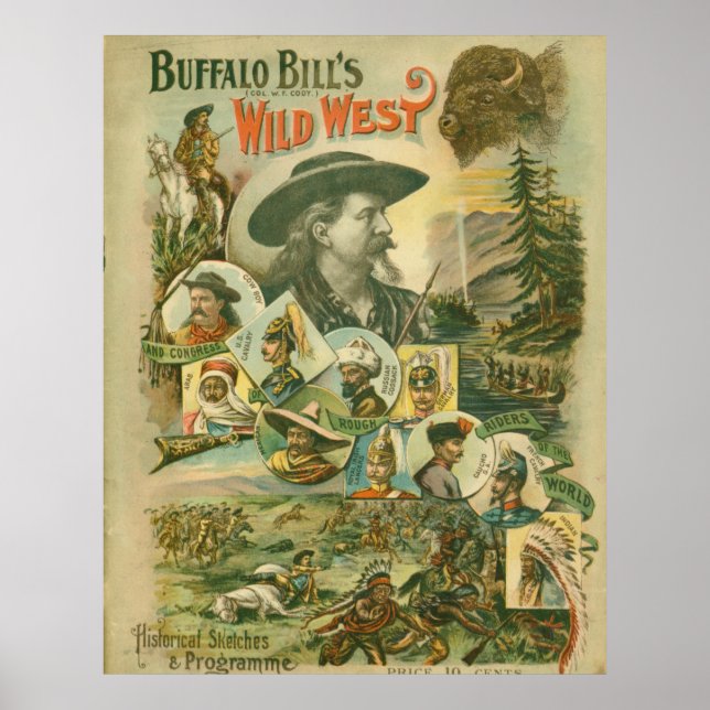 Buffalo Bill's Vilda western Poster (Framsidan)