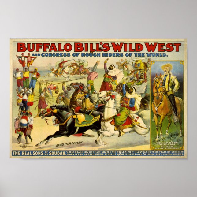 Buffalo Bill's Vilda western Poster (Framsidan)
