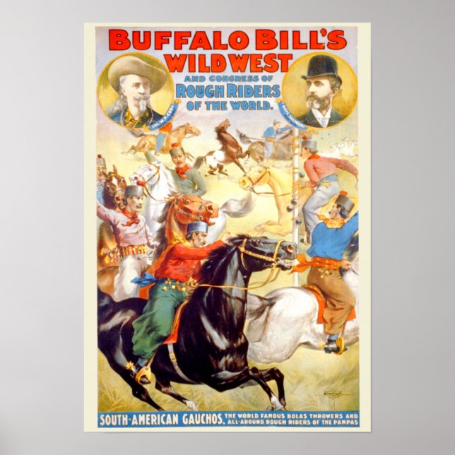 Buffalo Bill's Vilda western Poster (Framsidan)