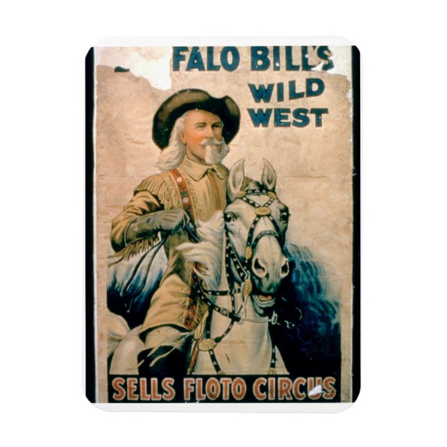 "Buffalo Bill's Vilda western, Sells Floto Circus  Magnet (Vertikal)