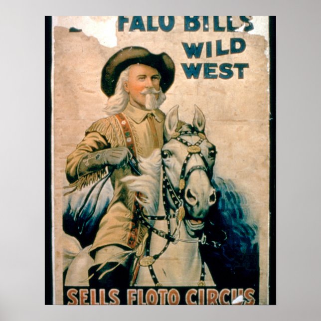 "Buffalo Bill's Vilda western, Sells Floto Circus  Poster (Framsidan)