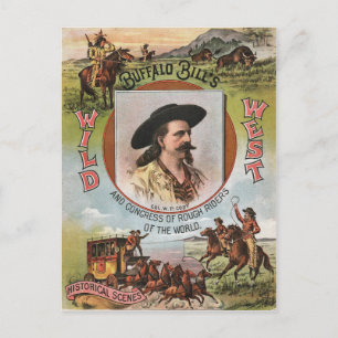 Buffalo Bills Vilda western Show 1893 Vintage anno Vykort