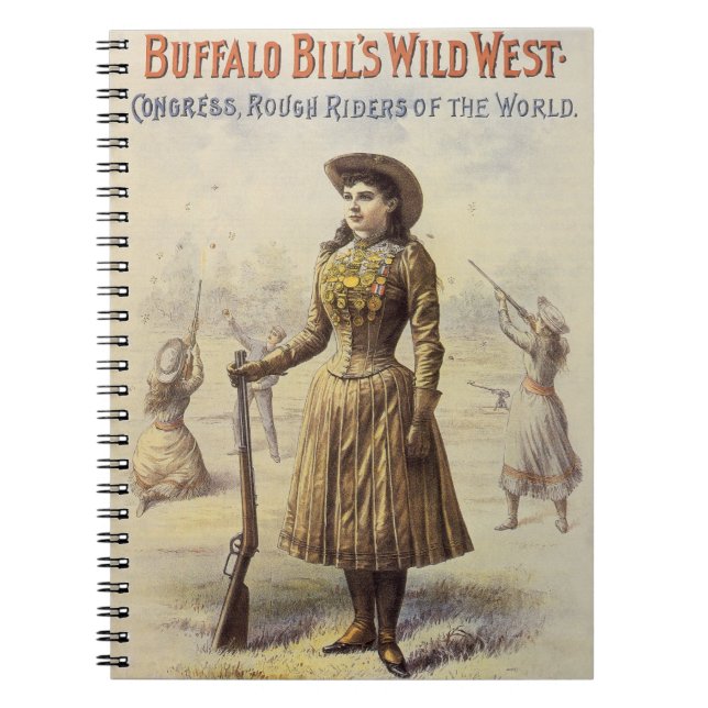 Buffalo Bill's Vilda western Show with Annie Oakle Anteckningsbok (Framsidan)