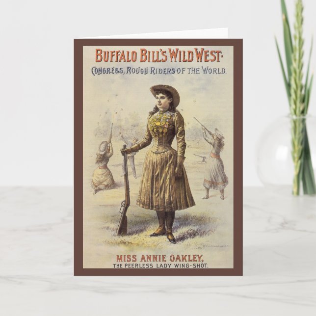 Buffalo Bill's Vilda western Show with Annie Oakle Kort (Framsida)