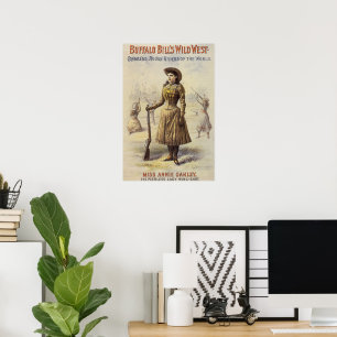 Buffalo Bill's Vilda western Show with Annie Oakle Poster