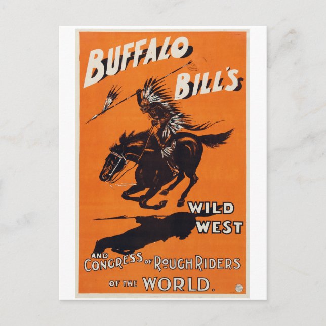 Buffalo Bill's Vilda western Vykort (Framsida)