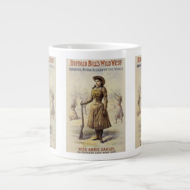 Buffalo Bills Wild West Show med Annie Oakley Jumbo Mugg (Framsidan)