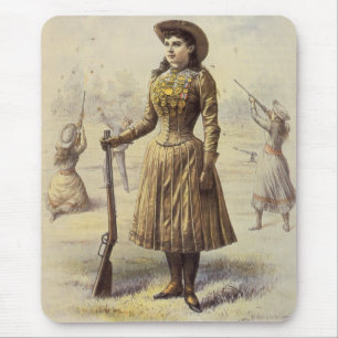 Buffalo Bills Wild West Show med Annie Oakley Musmatta
