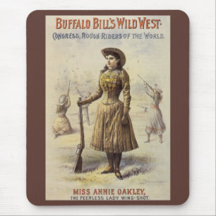 Buffalo Bills Wild West Show med Annie Oakley Musmatta