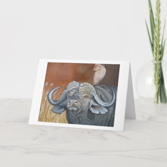 Buffalo Birthday Card Kort (Framsida)