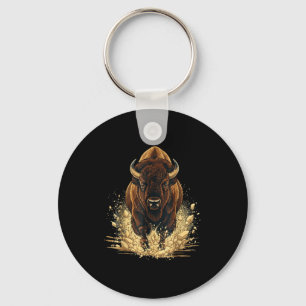 Buffalo bison amerikaner älskar bison för mamma pa nyckelring