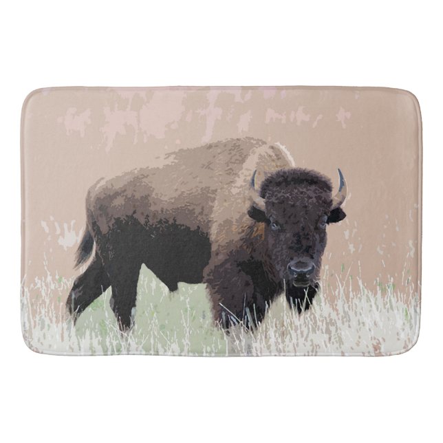 Buffalo / Bison Badrumsmatta (Framsidan)