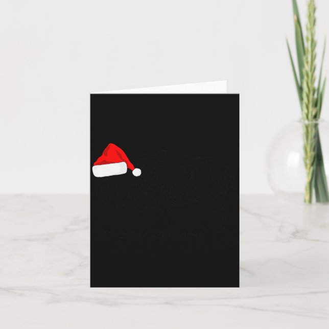 Buffalo Bison Jul_ Buffalo I Santa Hatt  Kort (Framsida)