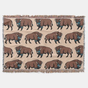 Buffalo Bison Mönster Filt