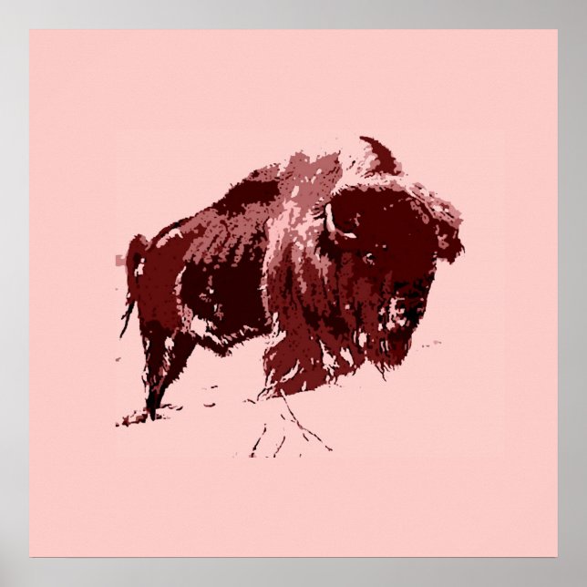 Buffalo - Bison Poster (Framsidan)