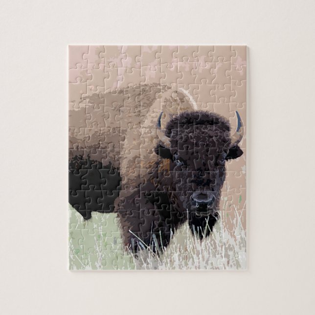 Buffalo / Bison Pussel (Vertikal)