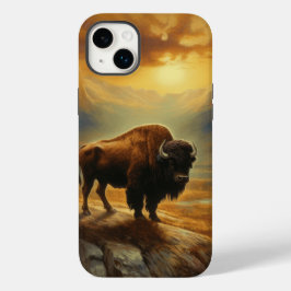 Buffalo Bison Sunset Silhouette