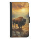 Buffalo Bison Sunset Silhouette Plånboksfodral För Samsung Galaxy S5 (Framsidan)