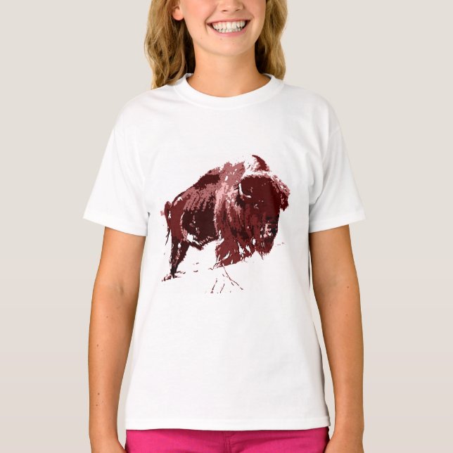 Buffalo - Bison T Shirt (Framsida)