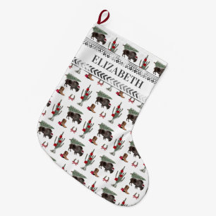 Buffalo Bison Westerna Ranch Cowboy Julgran Stor Julstrumpa