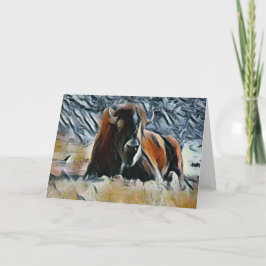 Buffalo Blank Inside Greeting Card Kort