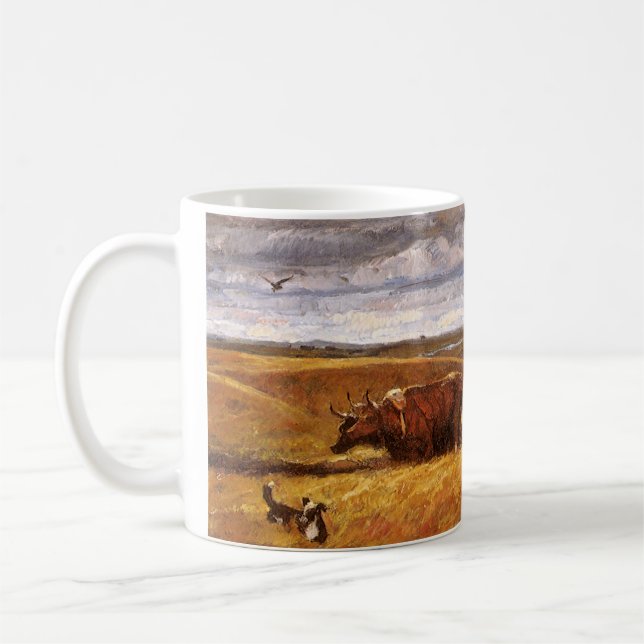 Buffalo Bones Ploved under Harvey Thomas Dunn Kaffemugg (Vänster)