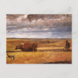 Buffalo Bones Ploved under Harvey Thomas Dunn Vykort