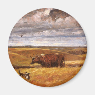 Buffalo Bones Plowed Under av Harvey Thomas Dunn Magnet