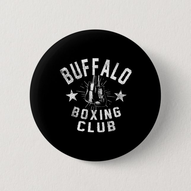 Buffalo Boxing Klubb - Vintage Distress Boxer Knapp (Framsida)