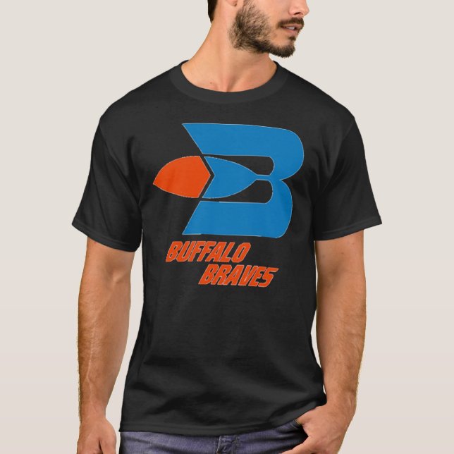 Buffalo Braves Basketball Classic T-Shirt (Framsida)