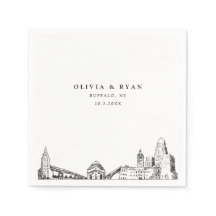 Buffalo Bröllop minimalistisk Papper